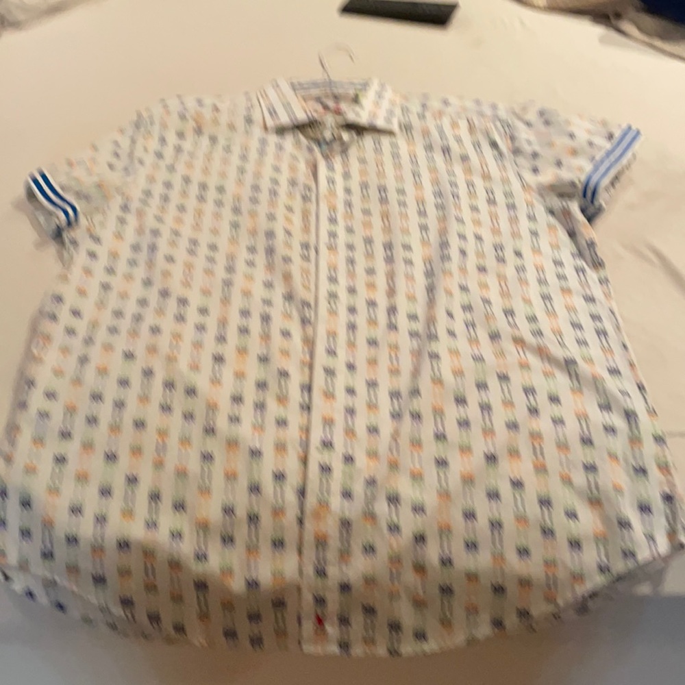 Robert  Graham white shirt sleeve L